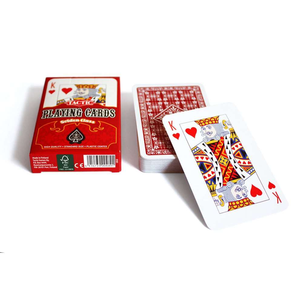 Настольная игра Игральные карты (Playing cards. Golden Class), бренду Tactic, для 1-10 гравців, час гри < 30мин. - 3 - KUBIX 