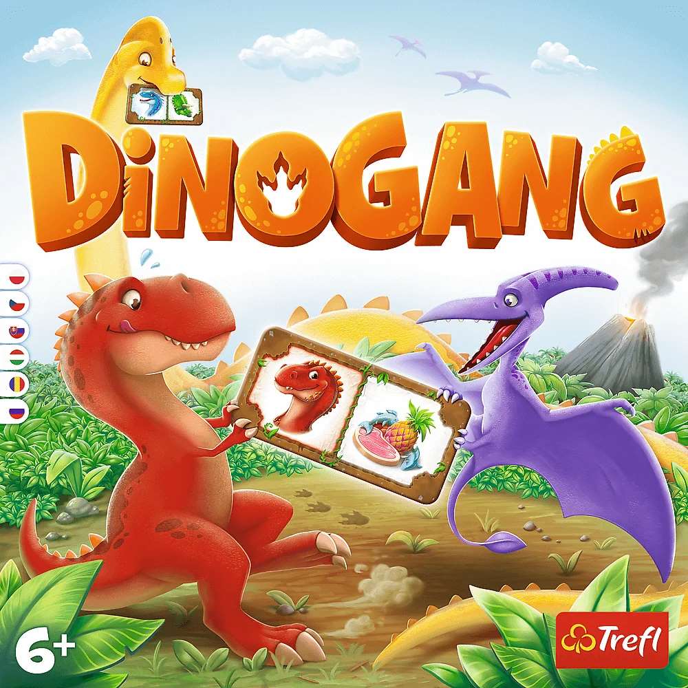 Настільна гра ДіноБанда (Dinogang), бренду Trefl, для 2-5 гравців, час гри < 30хв. - 5 - KUBIX 