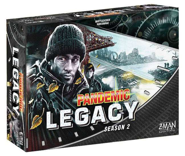 Настільна гра Pandemic: Legacy. Season 2 (Black Version) (Пандемія Легасі Сезон 2 (чорна коробка)) (EN), для 2-4 гравців, час гри < 60хв. - KUBIX