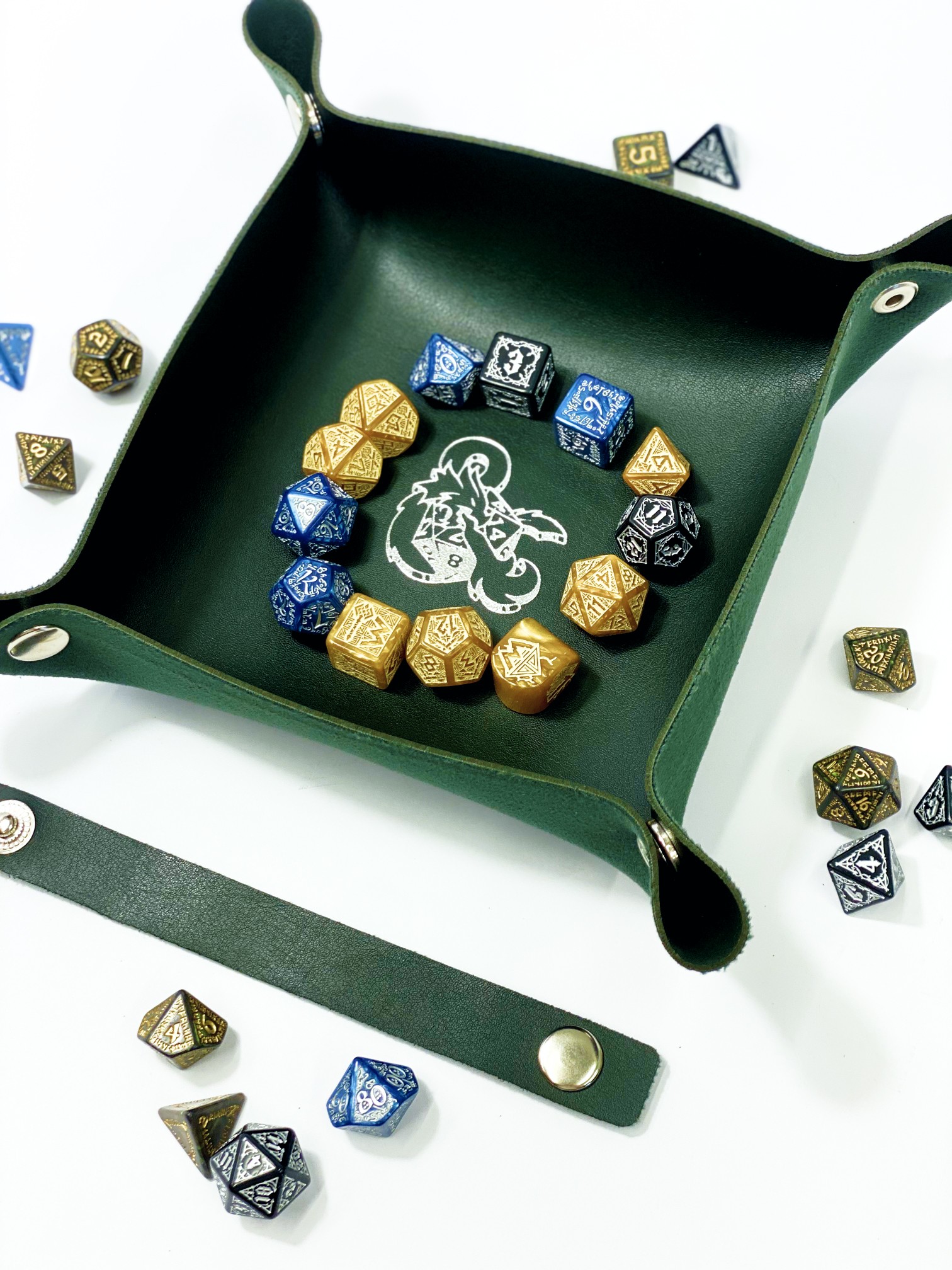 Лоток для кубиков Дракон зеленый Dice Tray, бренду Планета Игр - 4 - KUBIX 