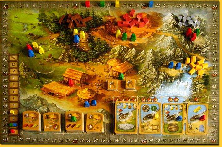 Настільна гра Кам'яна доба (Stone Age), бренду Feelindigo, для 2-4 гравців, час гри > 60хв. - 3 - KUBIX 