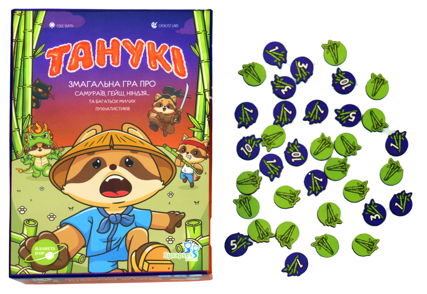 Настольная игра Тануки (Tanuki), бренду Планета Игр, для 3-6 гравців, час гри < 30мин. - 2 - KUBIX 