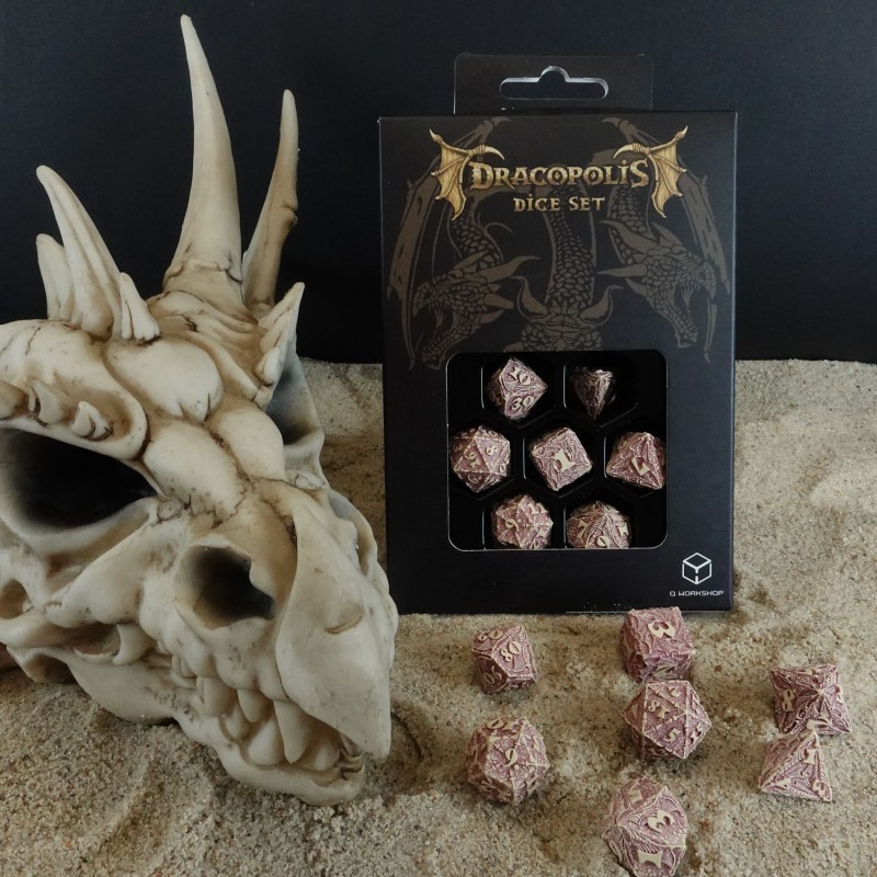 Набір кубиків Dracopolis: Yucatan Featherwing Dice Set (7), бренду Q-Workshop - 4 - KUBIX 