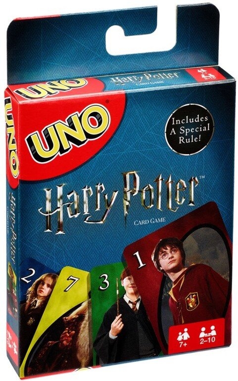 Настільна гра Уно Гаррі Поттер (UNO Harry Potter), бренду Mattel, для 2-10 гравців, час гри < 30хв. - KUBIX