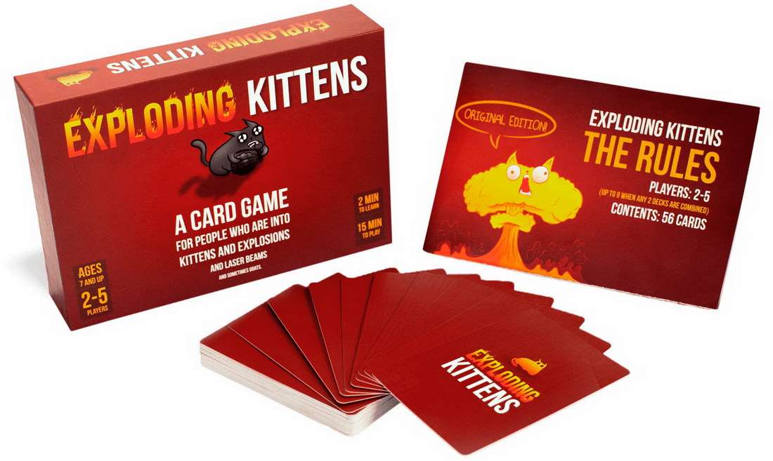 Настольная игра Взрывные котята (Exploding Kittens) (EN), бренду Exploding Kittens, для 2-5 гравців, час гри < 30мин. - 3 - KUBIX 