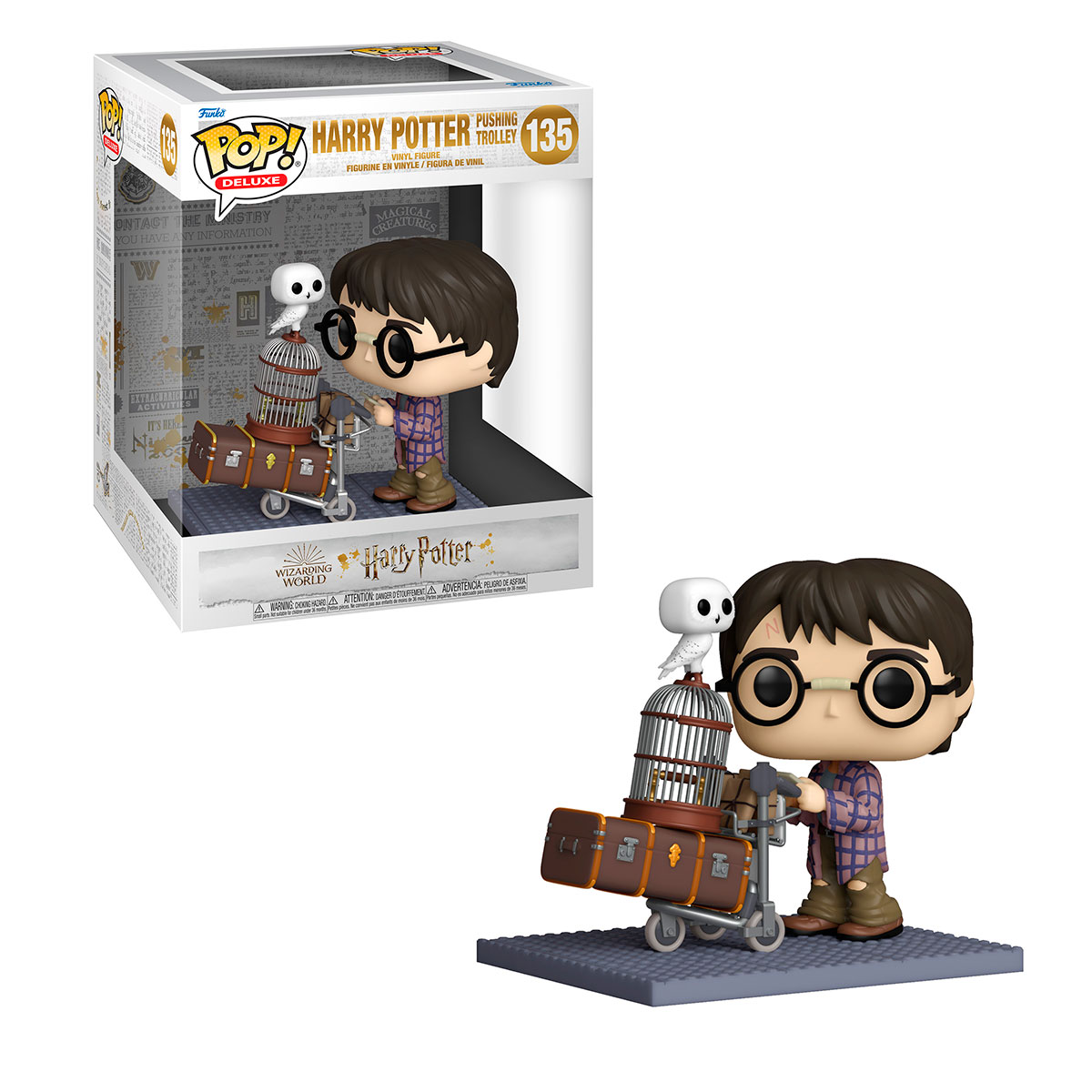 Ігрова фігурка Funko Pop Гаррі Поттер з візком (Harry Pushing Trolley) Deluxe Harry Potter: #135, бренду Funko - 2 - KUBIX 