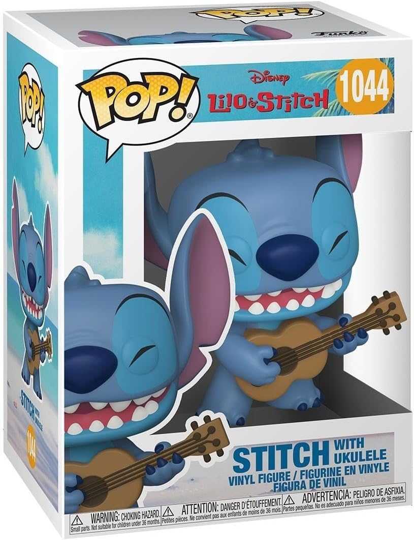 Ігрова фігурка FUNKO POP! Стіч з укулеле (Stitch with Ukulele) Lilo & Stitch: #1044, бренду Funko - KUBIX