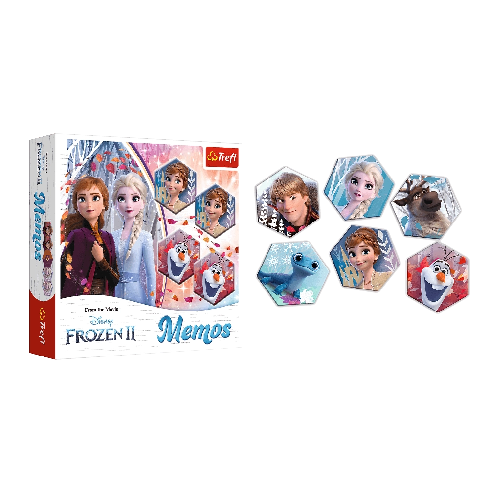 Настольная игра Ледяное сердце 2: Мемос (Frozen 2 Disney: Memos), бренду Trefl, для 1-4 гравців, час гри < 30мин. - 2 - KUBIX 