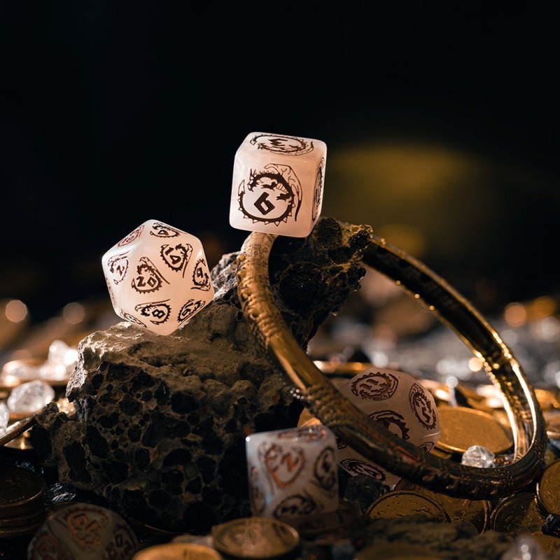 Набор кубиков Dragons Dice Set: Quartz, бренду Q-Workshop - 5 - KUBIX 