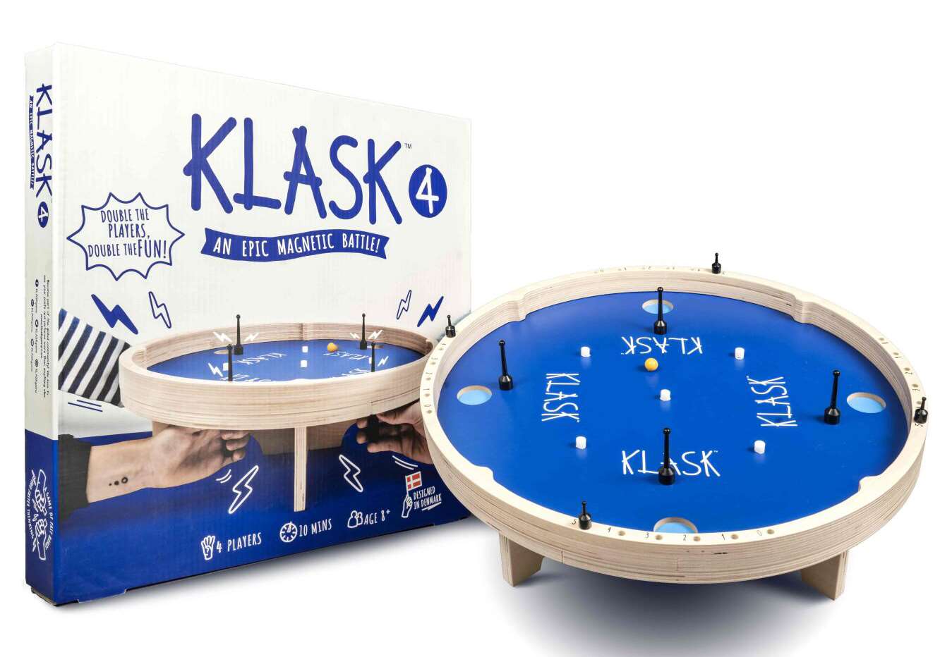 Настольная игра Класс для 4х игроков (KLASK 4), бренду Lord of Boards, для 4-4 гравців, час гри < 30мин. - 2 - KUBIX 