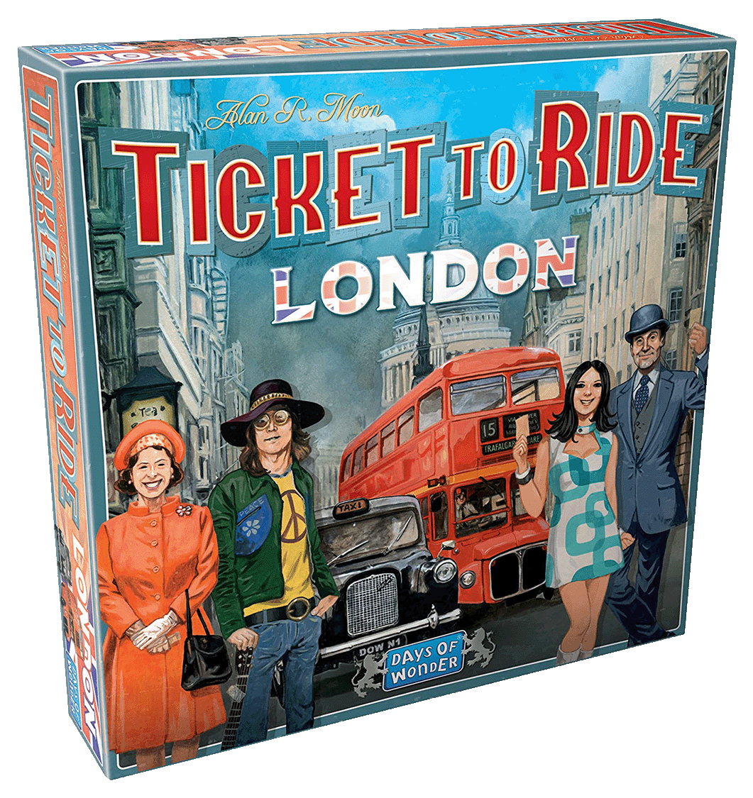 Настільна гра Ticket to Ride: London (Квиток на потяг. Лондон) (EN), бренду Days of Wonder, для 2-4 гравців, час гри < 30хв. - KUBIX