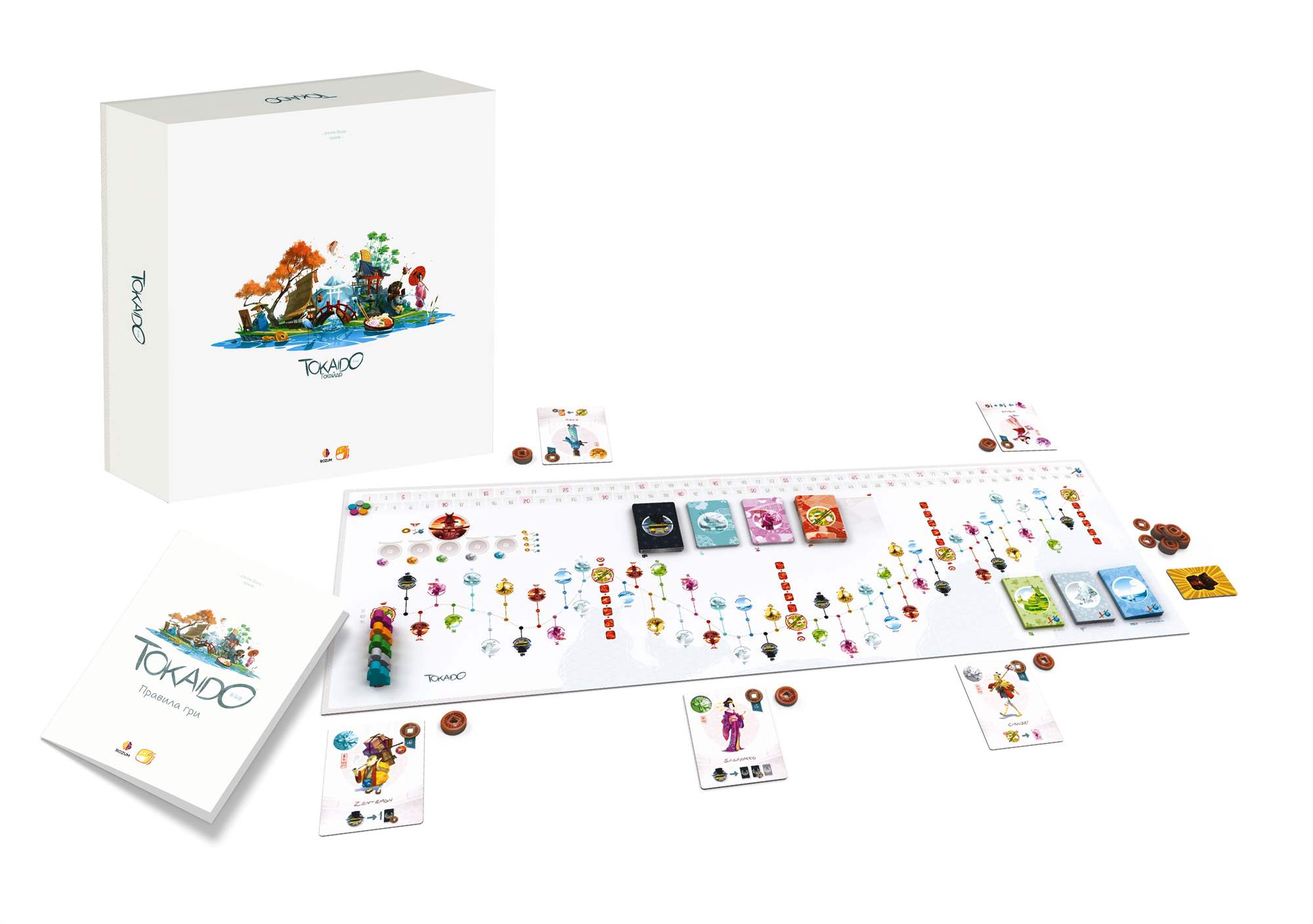 Настільна гра Токаідо (Tokaido), бренду Rozum, для 2-5 гравців, час гри < 60хв. - 3 - KUBIX 