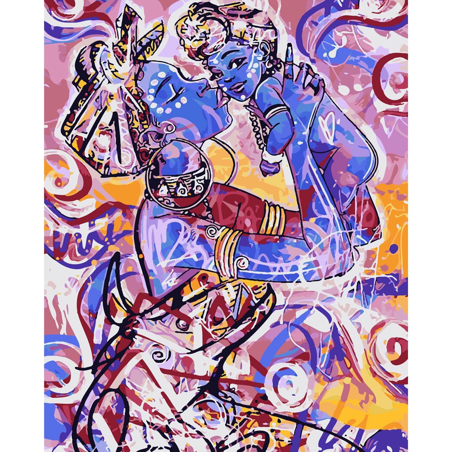 Картина по номерам Дитя Индии (40х50 см), бренду Strateg - KUBIX