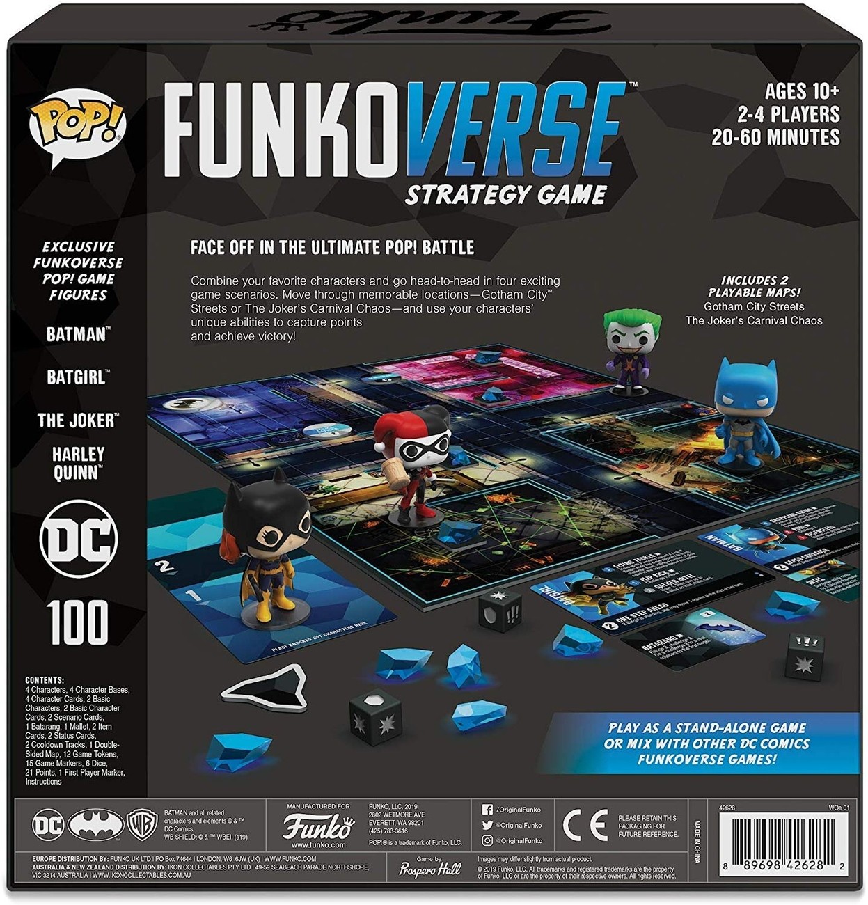 Настольная игра Funkoverse Strategy Game: DC 100 4 Pack (EN), бренду Funko, для 2-4 гравців, час гри < 30мин. - 5 - KUBIX 