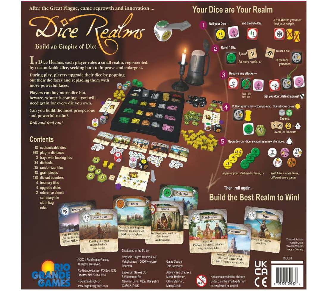 Настільна гра Dice Realms (Королівство Кубиків) (EN), для 2-4 гравців, час гри < 60хв. - 2 - KUBIX 