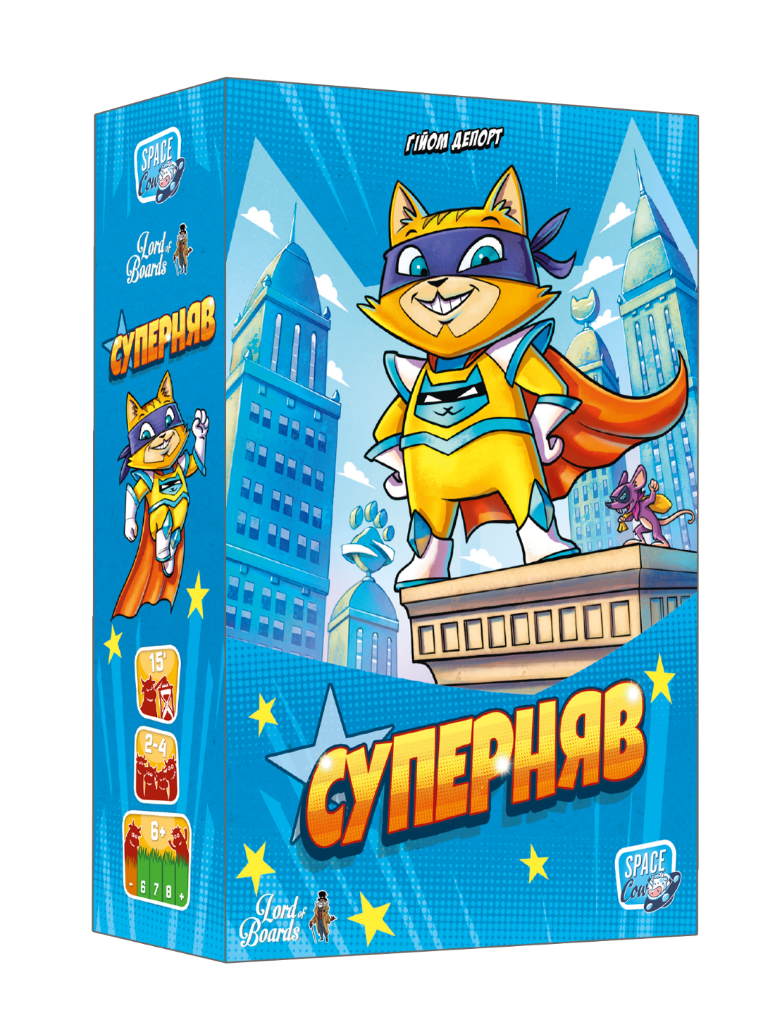 Настольная игра Суперняв (Super Miaou), бренду Lord of Boards, для 2-4 гравців, час гри < 30мин. - KUBIX