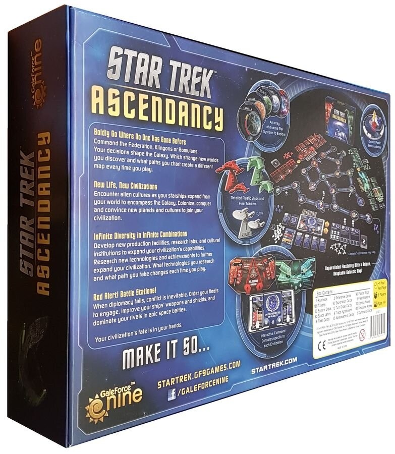 Настільної гри Star Trek: Ascendancy (Зоряний шлях: Влада) (EN), для 3-3 гравців, час гри > 60хв. - 3 - KUBIX 