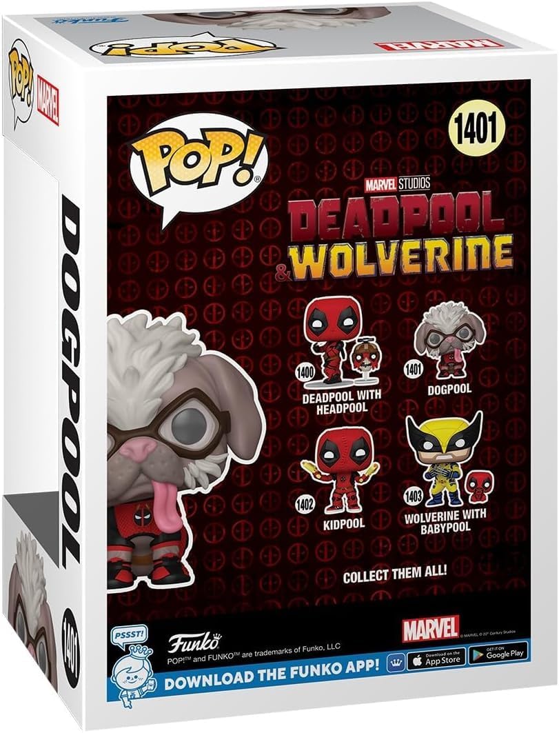 Ігрова фігурка FUNKO POP! Догпул (Deadpool & Wolverine - Dogpool) Marvel #1401, бренду Funko - 2 - KUBIX 