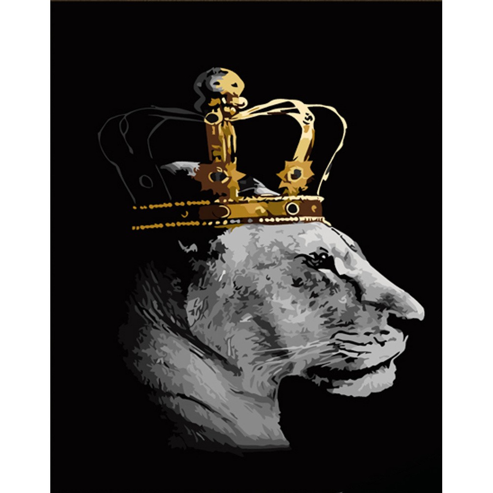 Картина за номерами Цариця (30х40 см), бренду Strateg - KUBIX