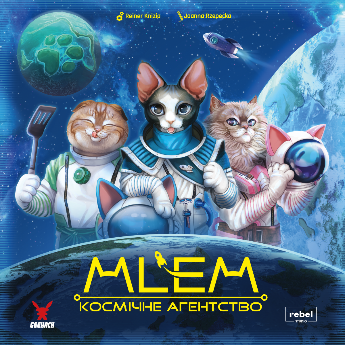 Настільна гар MLEM. Космічне агентство (MLEM: Space Agency), бренду Geekach Games, для 2-5 гравців, час гри < 30хв. - 14 - KUBIX 