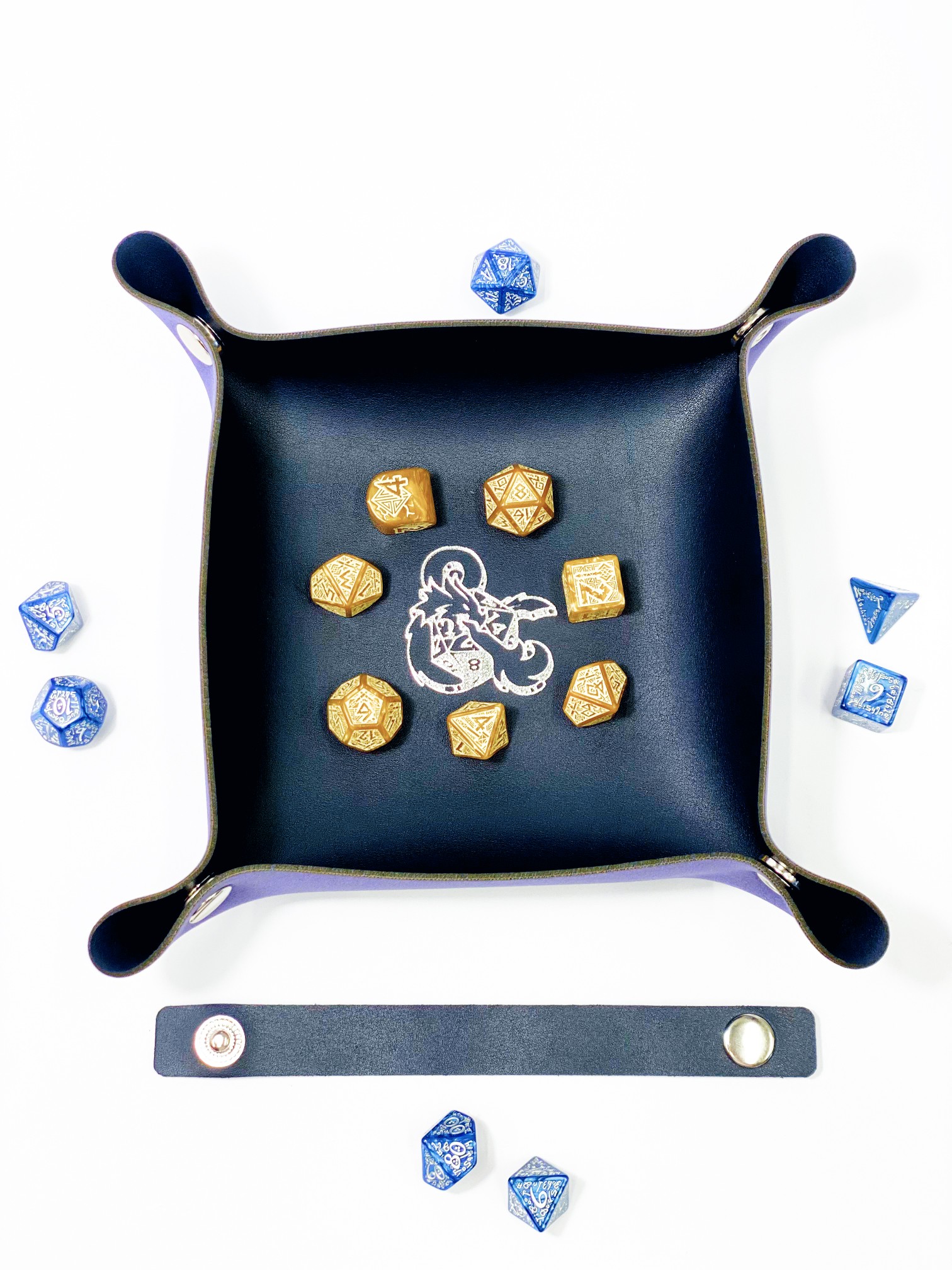 Лоток для кубиков Дракон синий Dice Tray, бренду Планета Игр - 9 - KUBIX 