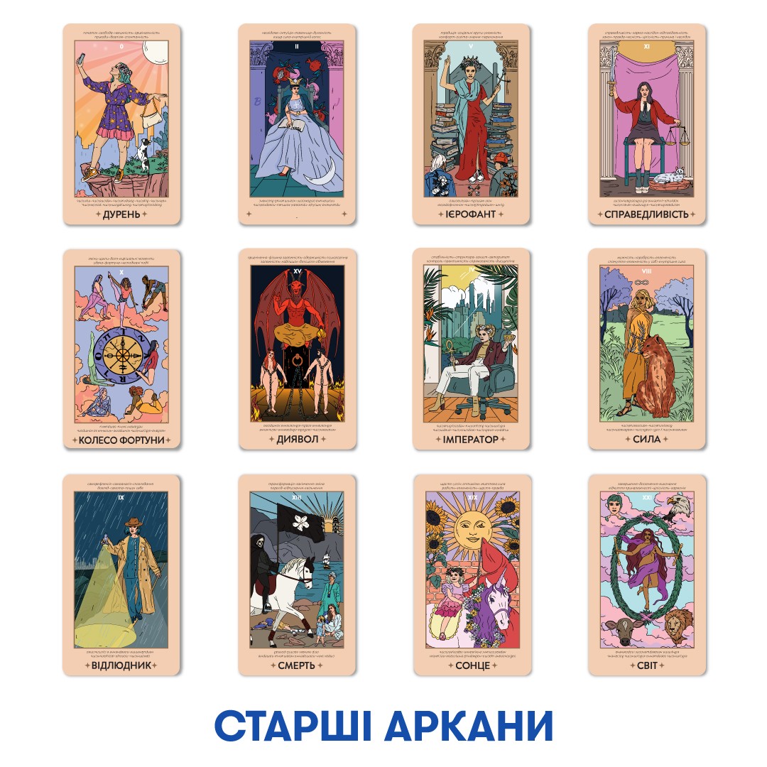 Карти Таро "НЕЗАЛЕЖНІ" (Tarot cards "INDEPENDENT"), бренду ORNER - 11 - KUBIX 