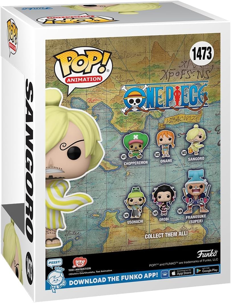 Игровая фигурка FUNKO POP! Сангоро (Sangoro) One Piece #1473, бренду Funko - 4 - KUBIX 