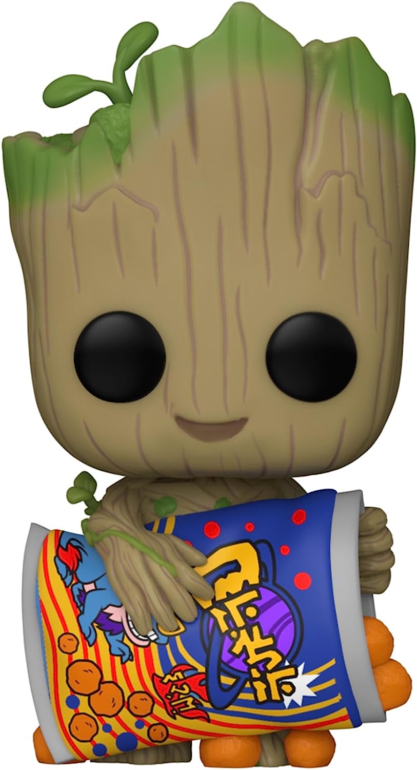 Ігрова фігурка FUNKO POP! Я є Ґрут (Groot with Cheese Puffs) Marvel #1196, бренду Funko - KUBIX