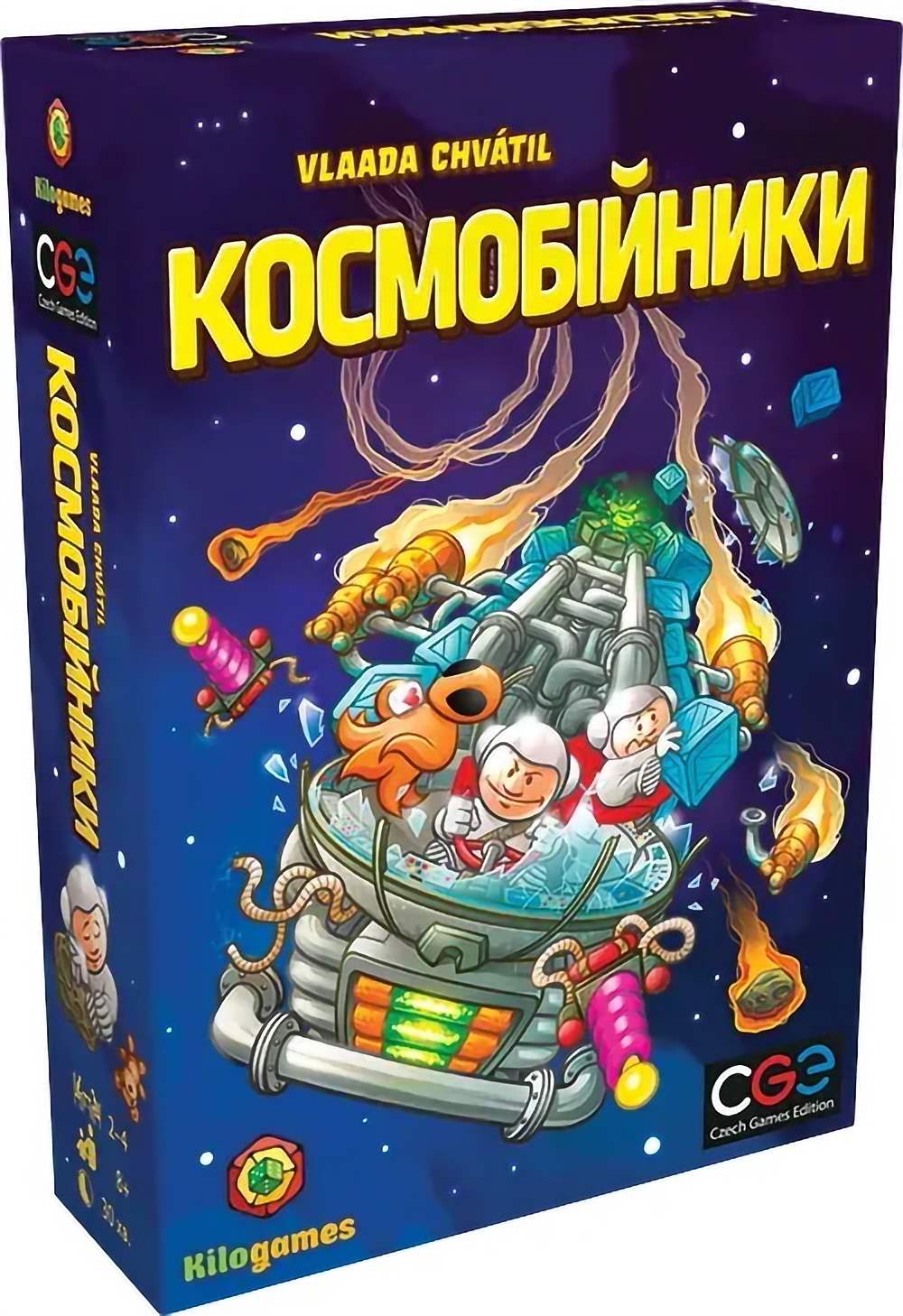 Настільна гра Космобійники (Galaxy Trucker), бренду Kilogames, для 2-4 гравців, час гри < 30хв. - KUBIX