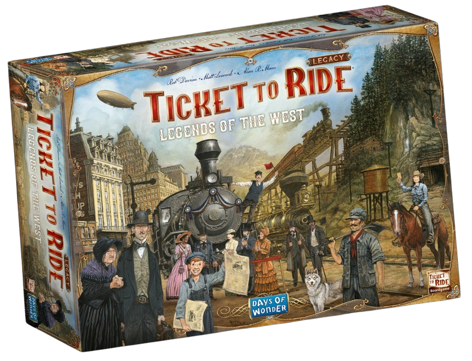 Настільна гра Квиток на Потяг: Легенди Заходу (Ticket to Ride: Legends of the West) (EN) , бренду Days of Wonder, для 2-5 гравців, час гри < 30хв. - KUBIX