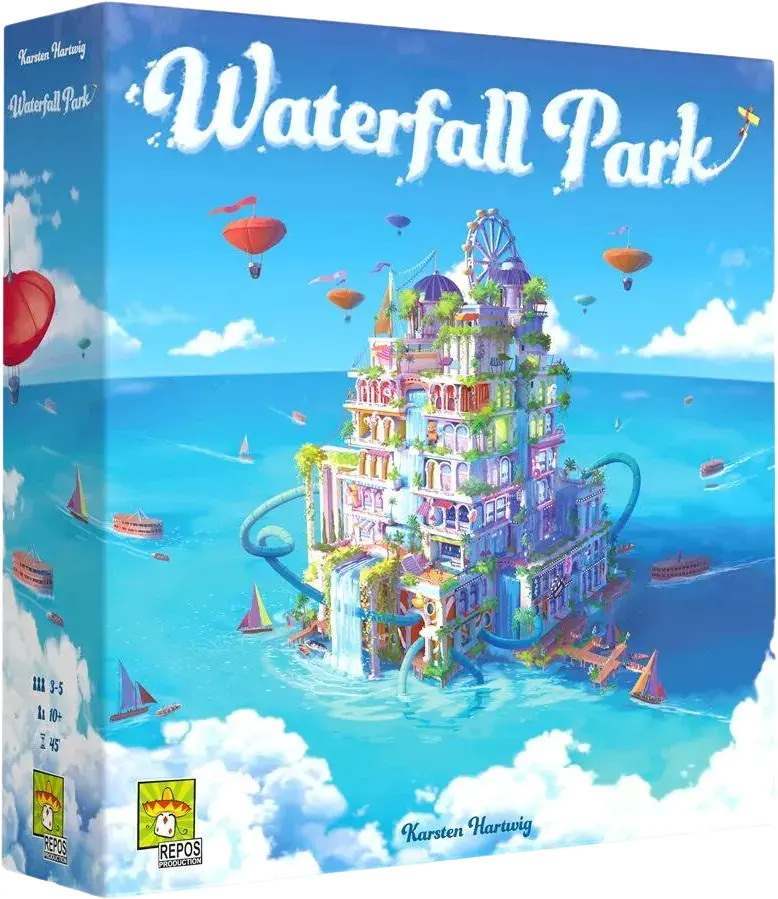 Настольная игра Парк Водопадов (Waterfall Park), бренду Games 7Days, для 3-5 гравців, час гри < 60мин. - KUBIX