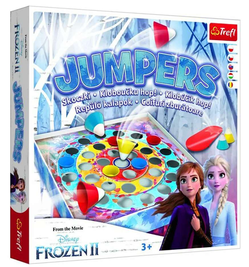 Настільна гра Крижане серце 2: Катапульти (Джемпери) (Frozen 2 Disney: Catapults (Jumpers)), бренду Trefl, для 2-4 гравців, час гри < 30хв. - KUBIX