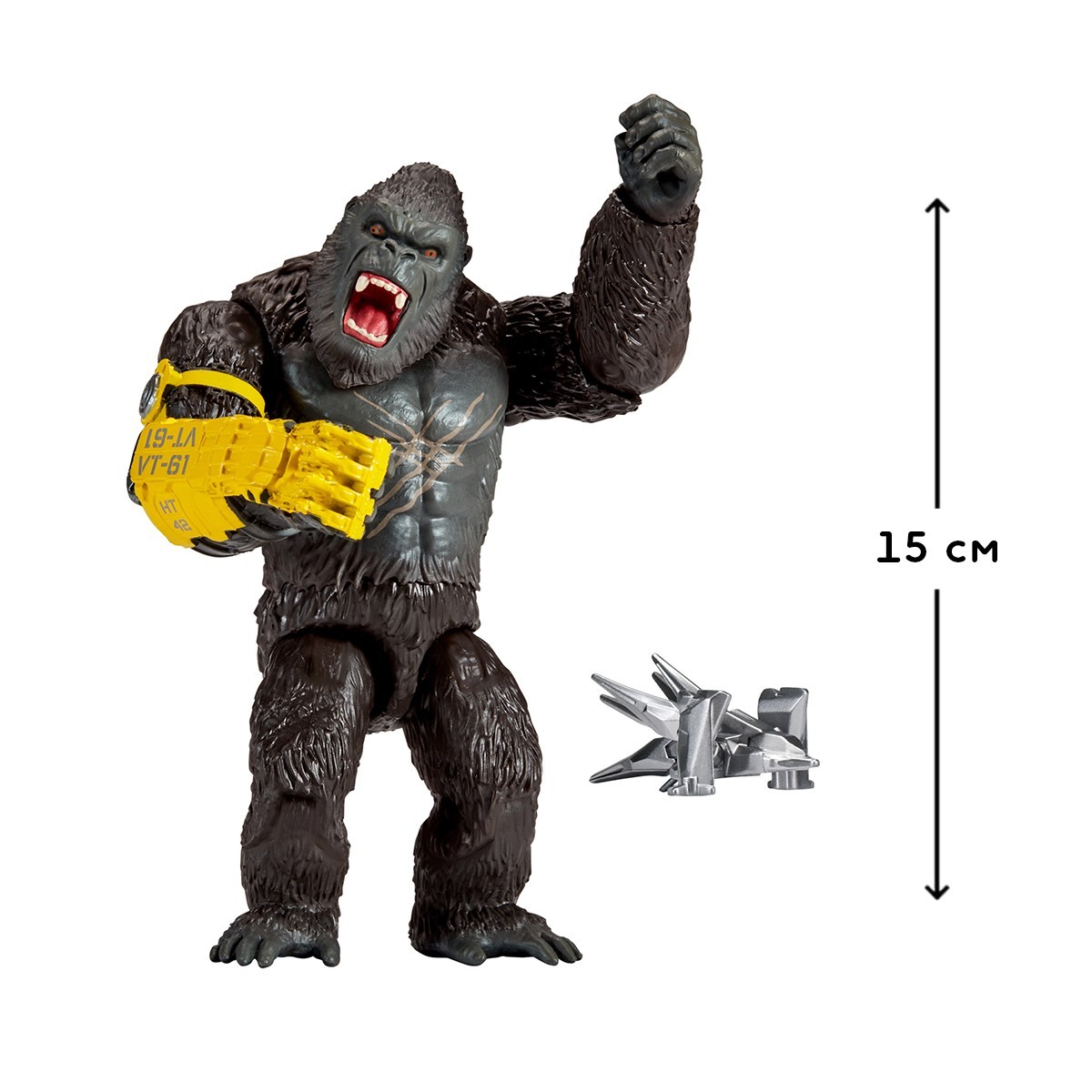 Фігурка GODZILLA X KONG – КОНГ ЗІ СТАЛЕВОЮ ЛАПОЮ (15 cm), бренду Godzilla vs. Kong - 2 - KUBIX 