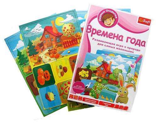 Настільна гра Перші відкриття: Пори року, бренду Trefl, для 1-4 гравців, час гри < 30хв. - 3 - KUBIX