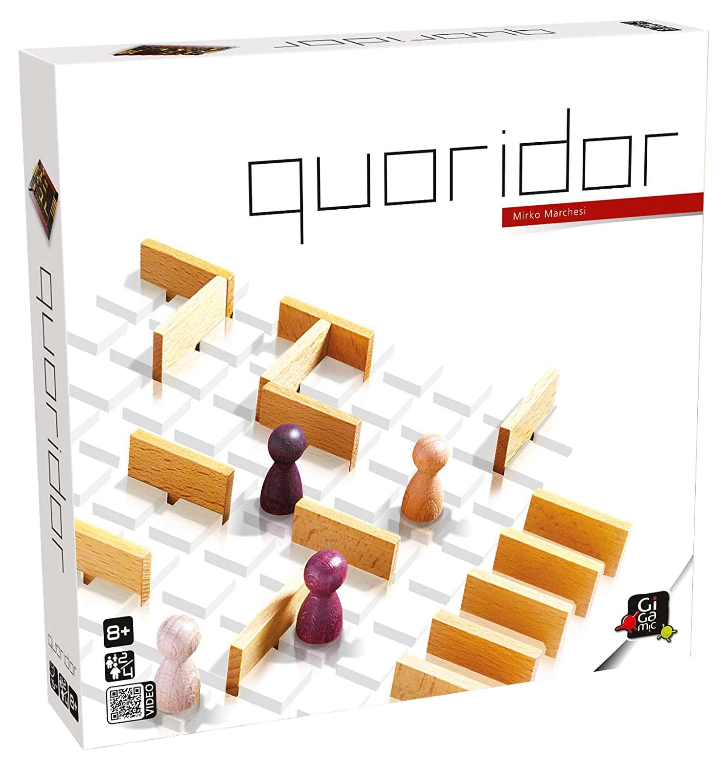 Настольная игра Коридор (Quoridor) (EN), бренду Gigamic, для 2-4 гравців, час гри < 30мин. - KUBIX