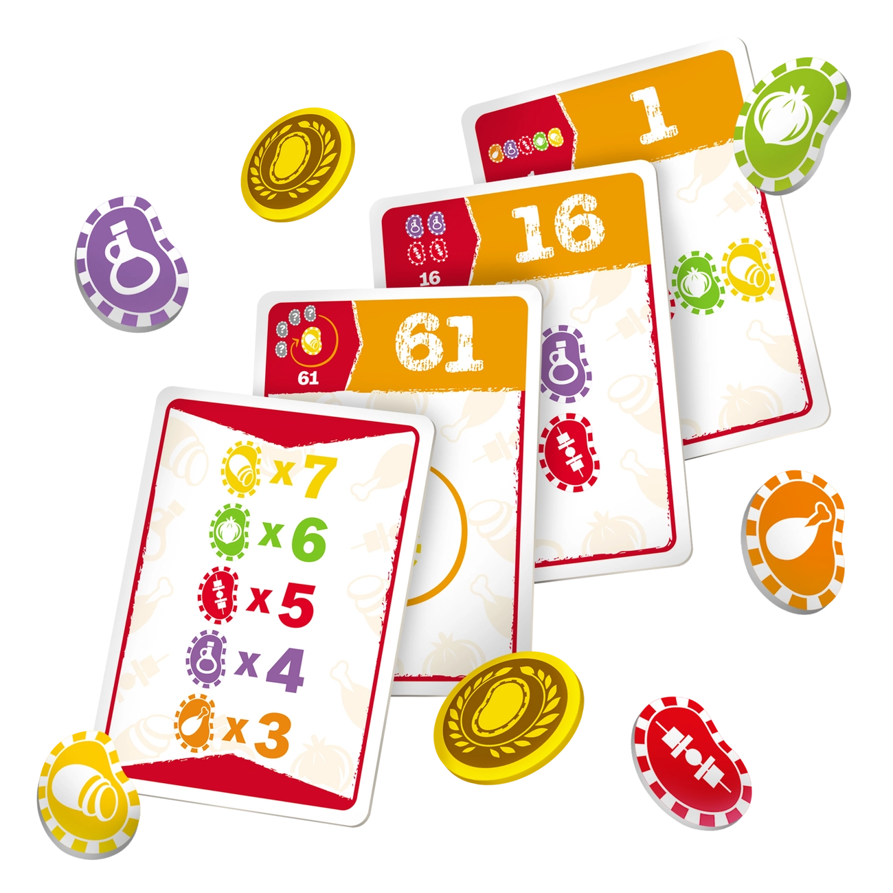 Настольная игра Пачка чипсов (Bag of Chips), бренду Geekach Games, для 2-5 гравців, час гри < 30мин. - 3 - KUBIX 