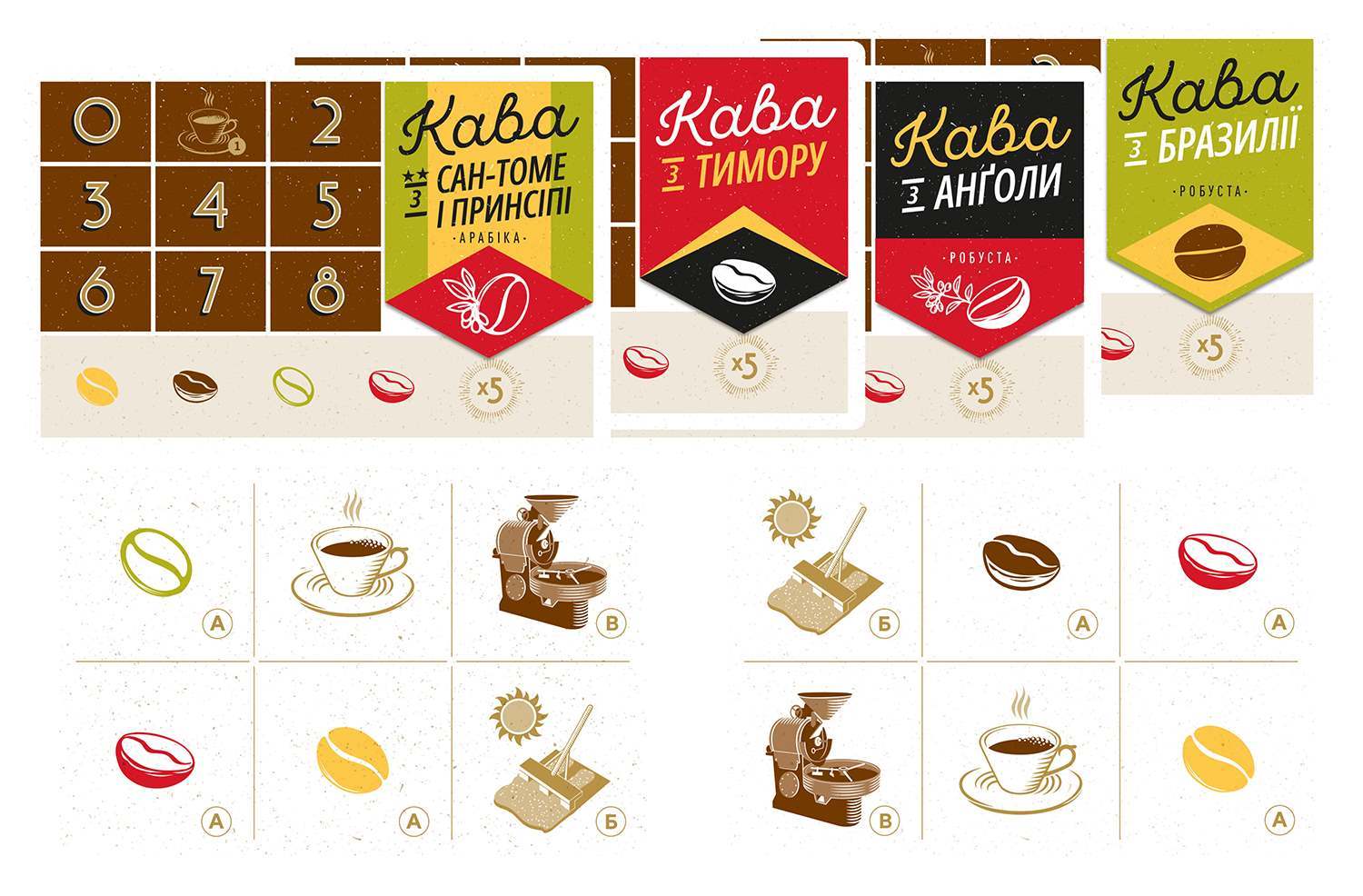Настольная игра Кофе (Café), бренду Lord of Boards, для 1-4 гравців, час гри < 30мин. - 4 - KUBIX 