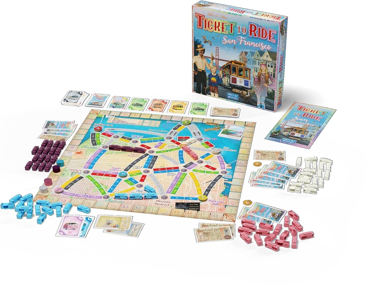 Настільна гра Ticket to Ride: San Francisco (Квиток на потяг. Сан Франциско) (EN), бренду Days of Wonder, для 2-4 гравців, час гри < 30хв. - 4 - KUBIX 