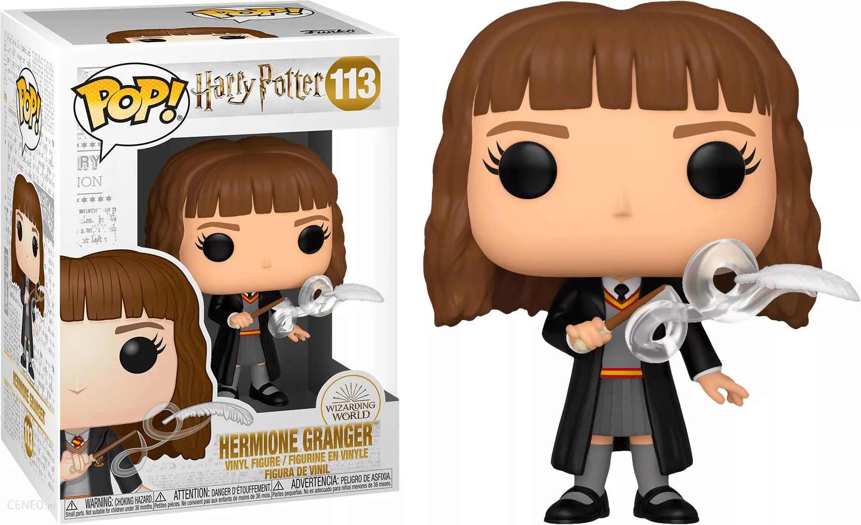 Игровая фигурка FUNKO POP! Гермиона Грейнджер с пером (Hermione with Feather) Harry Potter #113, бренду Funko - 2 - KUBIX 