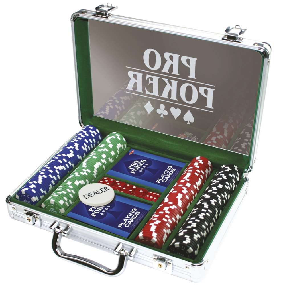 Настольная игра Игровой набор для покера на 200 фишек в алюминиевом футляре (200 Chips Poker Game Set in Aluminum Case), бренду Tactic, для 2-12 гравців, час гри < 30мин. - 2 - KUBIX 