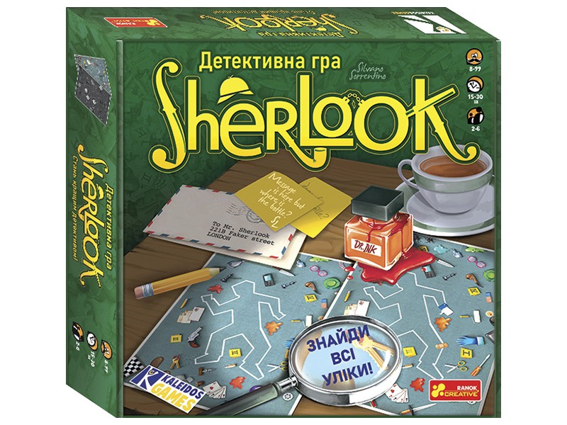 Настільна гра Sherlook, бренду Ранок, для 1-4 гравців - KUBIX
