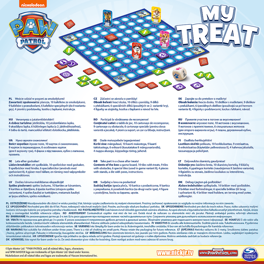 Настольная игра Щенячий Патруль: Моя косточка (Paw Patrol: My Treat), бренду Trefl, для 1-3 гравців - 2 - KUBIX 