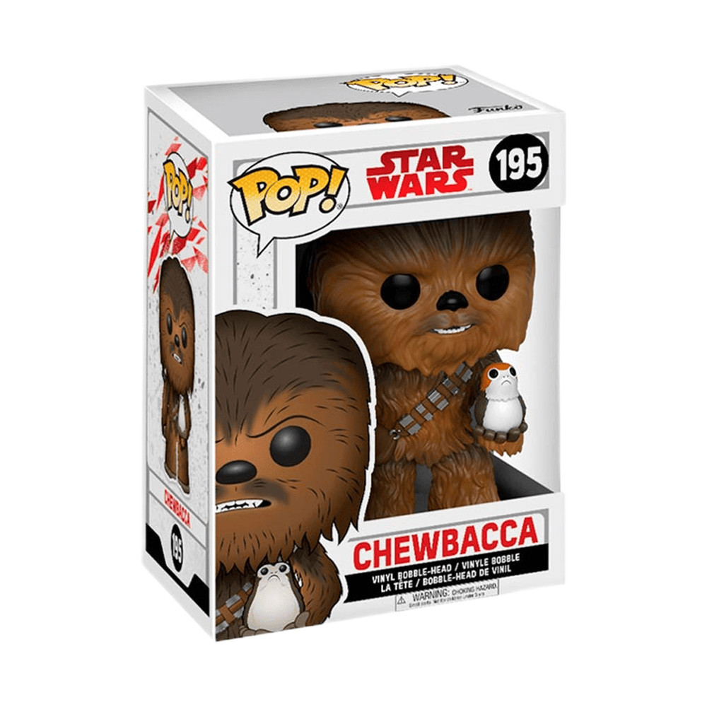 Ігрова Фігурка Funko Pop! Чубакка (Chewbacca) Star Wars: The Last Jedi: #195, бренду Funko - 2 - KUBIX 