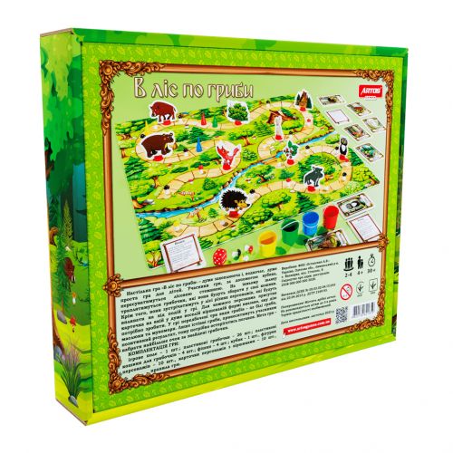 Настільна гра В ліс по гриби, бренду Artos games, для 2-4 гравців, час гри < 30хв. - 2 - KUBIX 