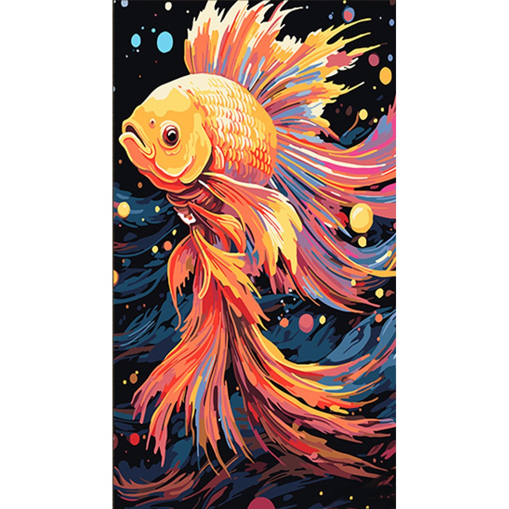 Картина за номерами Золота рибка (50х25 см), бренду Strateg - KUBIX