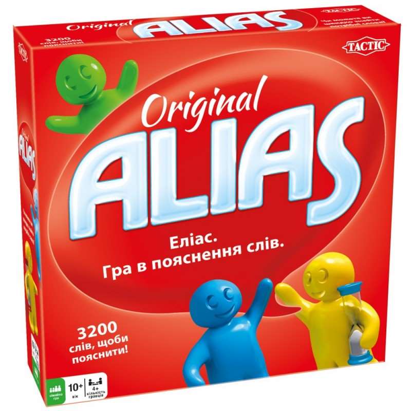 Настільна гра Аліас (Alias), бренду Tactic, для 4-12 гравців, час гри > 60хв. - KUBIX