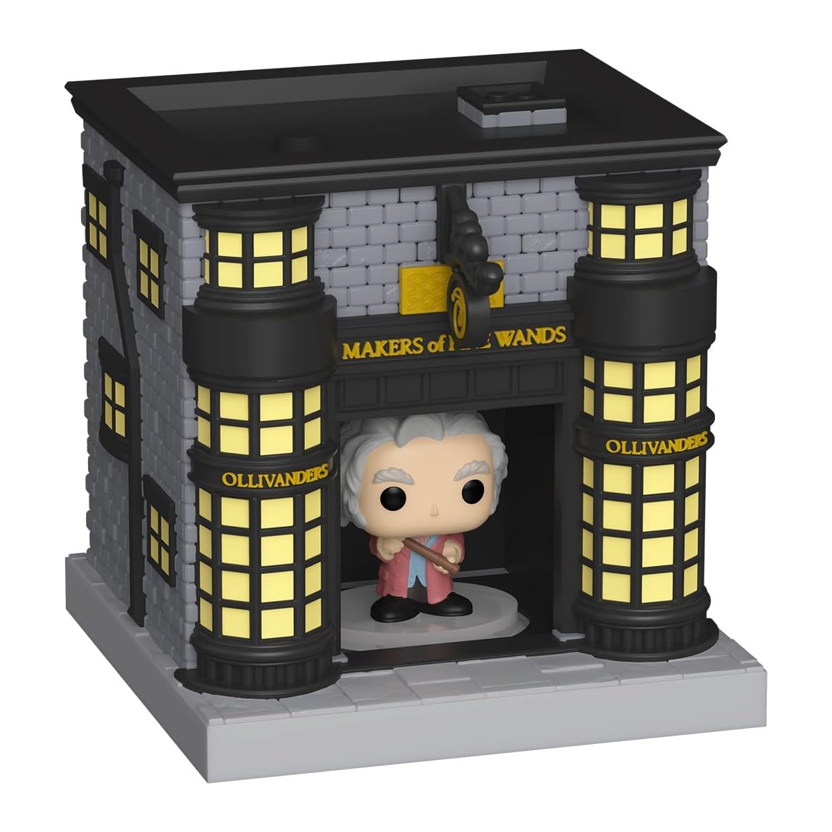Ігрова фігурка Bitty Pop! Олівандер і крамниця чарівних паличок (Towns: Garrick Ollivander and Ollivander Wand Shop), бренду Funko - 2 - KUBIX 