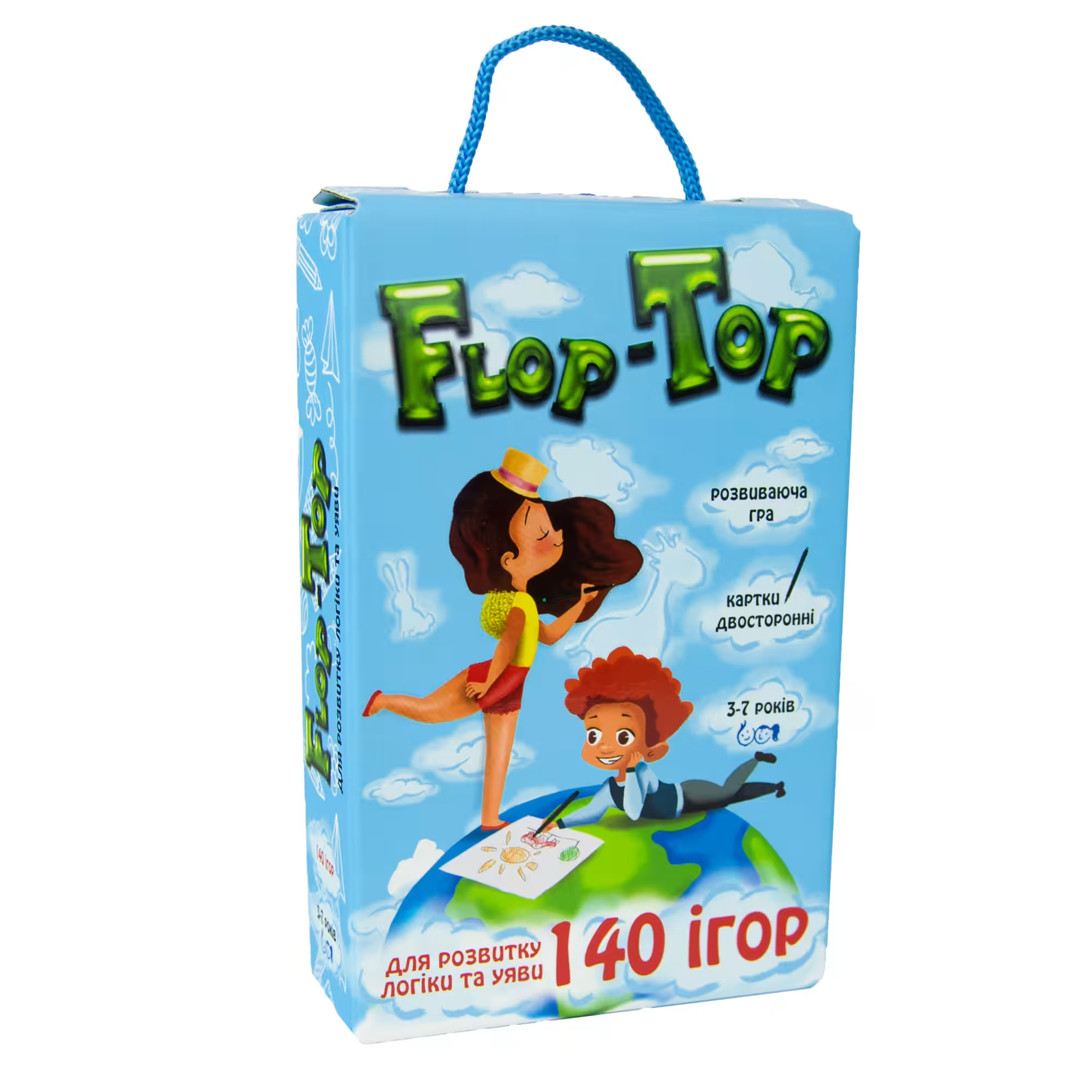 Настільна гра Flop-Top, бренду Strateg, для 1-6 гравців - KUBIX