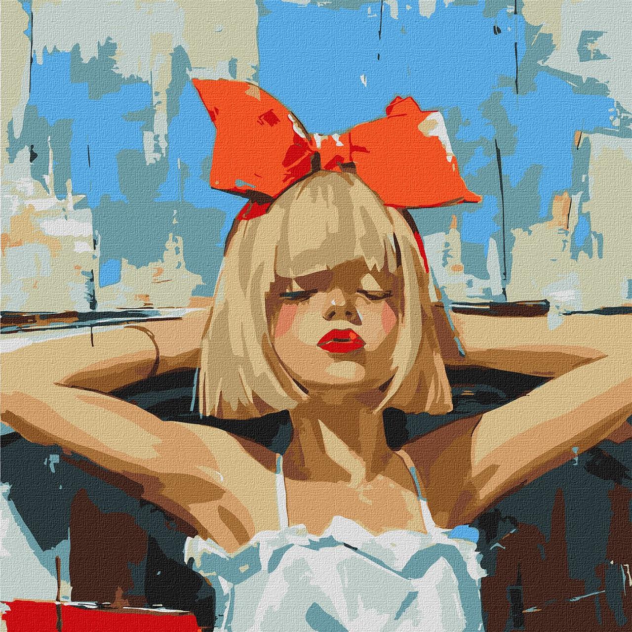 Картина по номерам Дівчина відпочиває (50х50 см), бренду Ідейка - KUBIX