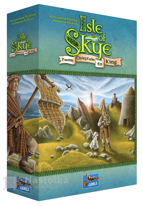 Настольная игра Isle of Skye: From Chieftain to King (Остров Скай: От вождя к королю) (EN), бренду Lookout Games, для 2-5 гравців, час гри < 30мин. - KUBIX